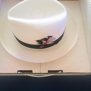 Dobb men's white summer hat size 7 1/2